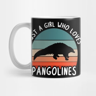 Pangolin Sunset picture retro vintage motif animal Mug